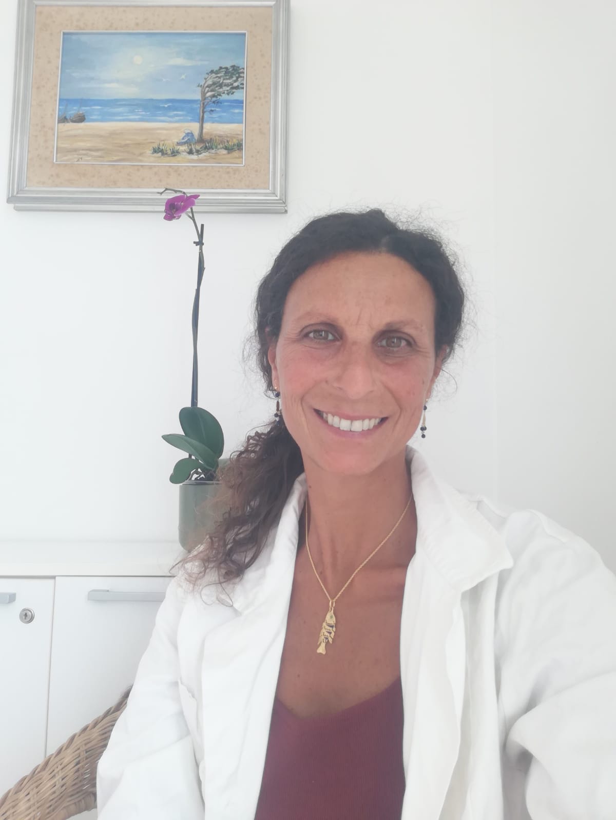 Fabiana Luciani nel suo studio